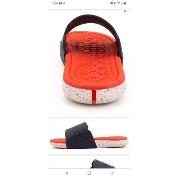 New Kids Size 12 Red Blue Rider Infinitiik Summer Casual Slides Sandals - Picture 8 of 9